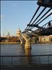 Millenium Bridge, and St Paul's Cathedral